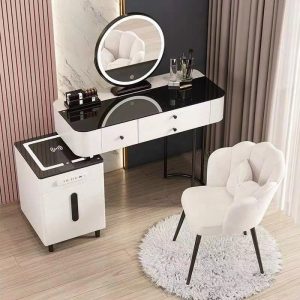 Bộ bàn phấn nhập khẩu KT 1m tích hợp Loa Sạc BP23 màu trắng