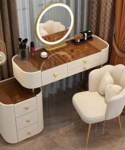 Bộ bàn phấn nhập khẩu mặt kính BP21