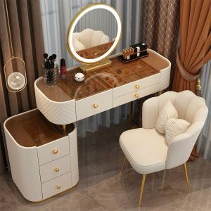 Bộ bàn phấn nhập khẩu mặt kính BP21