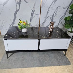 Bàn trà chữ nhật mặt đá Ceramic BT22