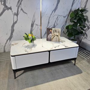 Bàn trà chữ nhật mặt đá Ceramic BT22 Mặt đá Pandora