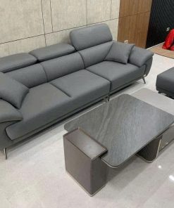 Sofa chữ I bọc da SF31 ghi