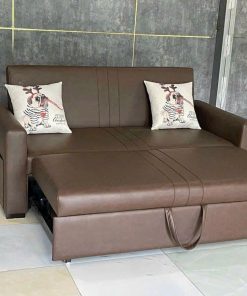 Sofa giường thông minh KT 1m8x1m9 SF43 đẹp bọc da